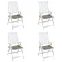 Garden chair cushions 4 pcs taupe Oxford fabric 50x50x3 cm by vidaXL, Cushions for chairs and sofas - Ref: Foro24-314054, Pri...