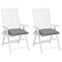 Garden Chair Cushions 2 Pcs Gray Oxford Fabric 40x40x7 cm by vidaXL, Cushions for chairs and sofas - Ref: Foro24-314863, Pric...