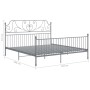 Estructura de cama sin colchón metal gris 200x200 cm