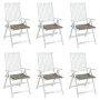 Gartensesselkissen 6 Stück Oxford-Stoff in Taupe 50x50x3 cm von vidaXL, Kissen für Stühle und Sofas - Ref: Foro24-314055, Pre...