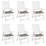Gartensesselkissen 6 Stück Oxford-Stoff in Taupe 50x50x3 cm von vidaXL, Kissen für Stühle und Sofas - Ref: Foro24-314055, Pre...