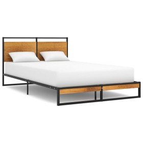 Estructura de cama sin colchón metal 120x200 cm en Camas y somieres | Comprar online en Foro24
