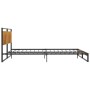 Estructura de cama sin colchón metal 160x200 cm