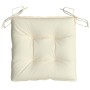 Garden Chair Cushions 2 Pcs Cream Oxford Fabric 40x40x7 cm by vidaXL, Cushions for chairs and sofas - Ref: Foro24-314866, Pri...
