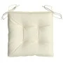 Garden Chair Cushions 2 Pcs Cream Oxford Fabric 40x40x7 cm by vidaXL, Cushions for chairs and sofas - Ref: Foro24-314866, Pri...