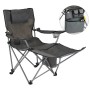 HI Luxuriöser Campingstuhl mit Fußstütze in Anthrazit von HI, Campingmöbel - Ref: Foro24-423912, Preis: 66,90 €, Rabatt: %
