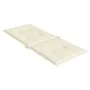 High back garden chair cushion 4 pcs cream fabric 120x50x3cm by vidaXL, Cushions for chairs and sofas - Ref: Foro24-43182, Pr...