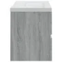 Sonoma gray plywood bathroom cabinet with sink by vidaXL, bathroom vanities - Ref: Foro24-3120343, Price: 197,27 €, Discount: %
