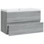 Sonoma gray plywood bathroom cabinet with sink by vidaXL, bathroom vanities - Ref: Foro24-3120343, Price: 197,27 €, Discount: %