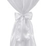 2 white tablecloths of 80 cm with bow by vidaXL, Covers - Ref: Foro24-241189, Price: 33,28 €, Discount: %