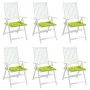 Gartenstuhlkissen, 6 Stück, grüner Oxford-Stoff, 50 x 50 x 3 cm von vidaXL, Kissen für Stühle und Sofas - Ref: Foro24-314064,...