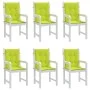 Low back garden chair cushion 6 pcs light green Oxford fabric by vidaXL, Cushions for chairs and sofas - Ref: Foro24-314148, ...