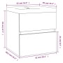 Bathroom furniture with smoked oak plywood sink by vidaXL, bathroom vanities - Ref: Foro24-3152858, Price: 120,46 €, Discount: %