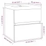 Mueble de baño con lavabo madera contrachapada roble ahumado de vidaXL, Tocadores de baño - Ref: Foro24-3152858, Precio: 118,...