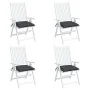 Gartenstuhlkissen 4 Stück anthrazitfarbener Oxford-Stoff 40x40x7 cm von vidaXL, Kissen für Stühle und Sofas - Ref: Foro24-314...