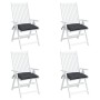 Gartenstuhlkissen 4 Stück anthrazitfarbener Oxford-Stoff 40x40x7 cm von vidaXL, Kissen für Stühle und Sofas - Ref: Foro24-314...