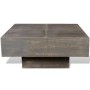 Mesa de centro cuadrada de madera maciza de mango marrón de vidaXL, Mesas de centro - Ref: Foro24-241133, Precio: 198,25 €, D...