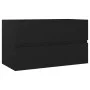 Schwarzer Holzwerkstoffschrank mit Waschbecken von vidaXL, Badezimmerwaschtische - Ref: Foro24-3071550, Preis: 196,33 €, Raba...