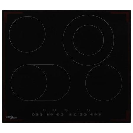 Cerankochfeld mit 4 Brennern, Touch-Bedienung, 6600 W von vidaXL, Küchenteller - Ref: Foro24-50785, Preis: 249,39 €, Rabatt: %