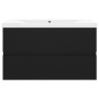 Black engineered wood cabinet with sink by vidaXL, bathroom vanities - Ref: Foro24-3071550, Price: 200,32 €, Discount: %