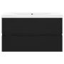 Black engineered wood cabinet with sink by vidaXL, bathroom vanities - Ref: Foro24-3071550, Price: 192,60 €, Discount: %