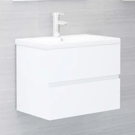 Weißer Waschbeckenunterschrank aus Holzwerkstoff von vidaXL, Badezimmerwaschtische - Ref: Foro24-3071540, Preis: 156,71 €, Ra...