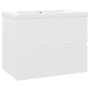Weißer Waschbeckenunterschrank aus Holzwerkstoff von vidaXL, Badezimmerwaschtische - Ref: Foro24-3071540, Preis: 160,29 €, Ra...