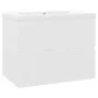 White engineered wood sink cabinet by vidaXL, bathroom vanities - Ref: Foro24-3071540, Price: 157,58 €, Discount: %