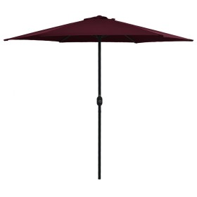 Garden umbrella with burgundy red aluminum pole 270x246cm by vidaXL, Umbrellas - Ref: Foro24-47348, Price: 69,02 €, Discount: %