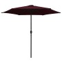 Sombrilla de jardín con palo de aluminio rojo burdeos 270x246cm de vidaXL, Sombrillas - Ref: Foro24-47348, Precio: 69,02 €, D...