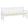 Gartenbankauflage Oxford-Stoff cremeweiß 180x50x7 cm von vidaXL, Kissen für Stühle und Sofas - Ref: Foro24-314970, Preis: 19,...