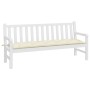 Gartenbankauflage Oxford-Stoff cremeweiß 180x50x7 cm von vidaXL, Kissen für Stühle und Sofas - Ref: Foro24-314970, Preis: 18,...