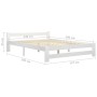 Massiver Bettrahmen aus weißem Kiefernholz, 140 x 200 cm von vidaXL, Betten und Lattenroste - Ref: Foro24-322001, Preis: 149,...