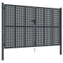 Puerta de jardín acero gris antracita 300x250 cm de vidaXL, Puertas de jardín - Ref: Foro24-154570, Precio: 956,70 €, Descuen...