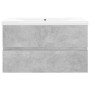 Mueble con lavabo madera de ingeniería gris hormigón by vidaXL, bathroom vanities - Ref: Foro24-3071553, Price: 191,62 €, Dis...