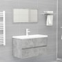 Mueble con lavabo madera de ingeniería gris hormigón by vidaXL, bathroom vanities - Ref: Foro24-3071553, Price: 191,62 €, Dis...