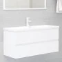 Mueble con lavabo madera de ingeniería blanco de vidaXL, Tocadores de baño - Ref: Foro24-3071567, Precio: 298,18 €, Descuento: %