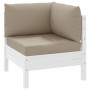 Palettenkissen, 3 Stück, grauer Taupé-Oxford-Stoff von vidaXL, Kissen für Stühle und Sofas - Ref: Foro24-315072, Preis: 67,28...
