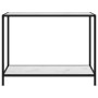 Weißer Konsolentisch aus gehärtetem Glas, 100 x 35 x 75 cm von vidaXL, Seitentische - Ref: Foro24-322837, Preis: 78,77 €, Rab...