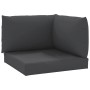 Pallet cushions 3 units black Oxford fabric by vidaXL, Cushions for chairs and sofas - Ref: Foro24-315071, Price: 42,04 €, Di...
