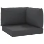 Pallet cushions 3 units black Oxford fabric by vidaXL, Cushions for chairs and sofas - Ref: Foro24-315071, Price: 41,42 €, Di...