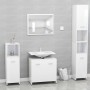 Badezimmermöbelset aus glänzend weißem Sperrholz von vidaXL, Badezimmermöbel - Ref: Foro24-802585, Preis: 72,21 €, Rabatt: %