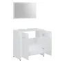 Glossy white plywood bathroom furniture set by vidaXL, Bathroom furniture - Ref: Foro24-802585, Price: 73,17 €, Discount: %