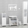 Badezimmermöbelset aus glänzend weißem Sperrholz von vidaXL, Badezimmermöbel - Ref: Foro24-802585, Preis: 72,21 €, Rabatt: %