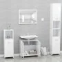 Glossy white plywood bathroom furniture set by vidaXL, Bathroom furniture - Ref: Foro24-802585, Price: 73,17 €, Discount: %