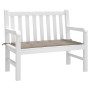 Gartenbankkissen taupegrauer Oxford-Stoff 100x50x3 cm von vidaXL, Kissen für Stühle und Sofas - Ref: Foro24-47621, Preis: 27,...