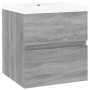 Sonoma gray plywood bathroom cabinet with sink by vidaXL, bathroom vanities - Ref: Foro24-3152859, Price: 128,41 €, Discount: %