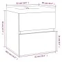 Badezimmerschrank aus grauem Sonoma-Sperrholz mit Waschbecken von vidaXL, Badezimmerwaschtische - Ref: Foro24-3152859, Preis:...