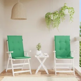 High back garden chair cushion 2 pcs green fabric 120x50x3cm by vidaXL, Cushions for chairs and sofas - Ref: Foro24-43185, Pr...