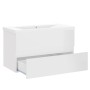 Glossy white engineered wood cabinet with sink by vidaXL, bathroom vanities - Ref: Foro24-3071555, Price: 215,91 €, Discount: %